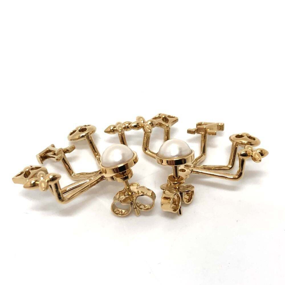LOUIS VUITTON White Pearl Earrings - Picture 2 of 9